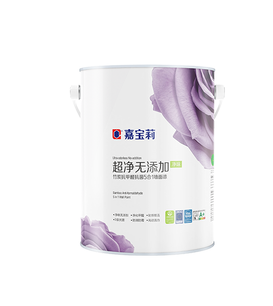 超净无添加竹炭抗甲醛抗菌5合1墙面漆